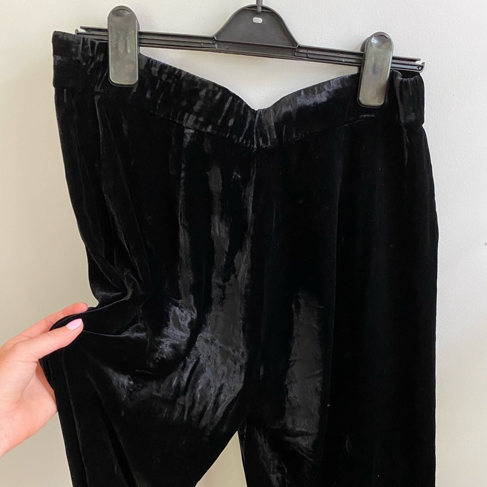 Black Velvet Pants